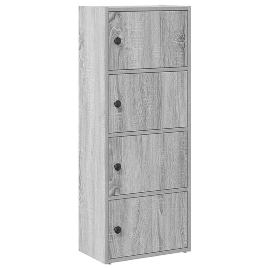 vidaXL Bookcase Grey Sonoma 40x24x102 cm Engineered Wood 2