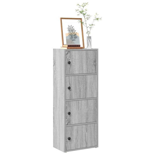 vidaXL Bookcase Grey Sonoma 40x24x102 cm Engineered Wood 1