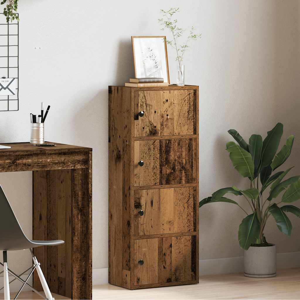 vidaXL Bookcase Old Wood 40x24x102 cm Engineered Wood 3