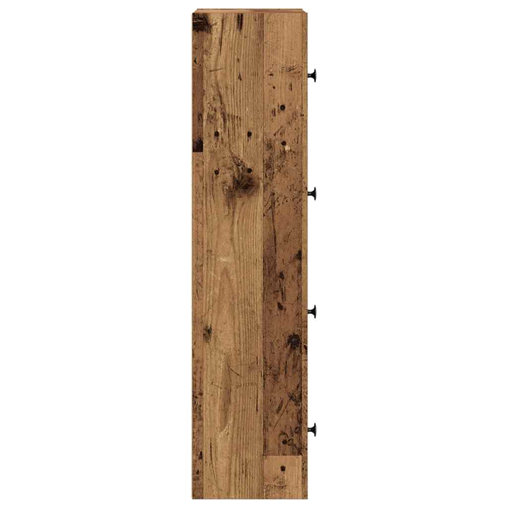 vidaXL Bookcase Old Wood 40x24x102 cm Engineered Wood 6