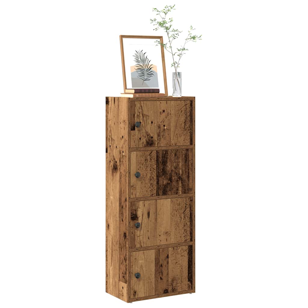 vidaXL Bookcase Old Wood 40x24x102 cm Engineered Wood 1