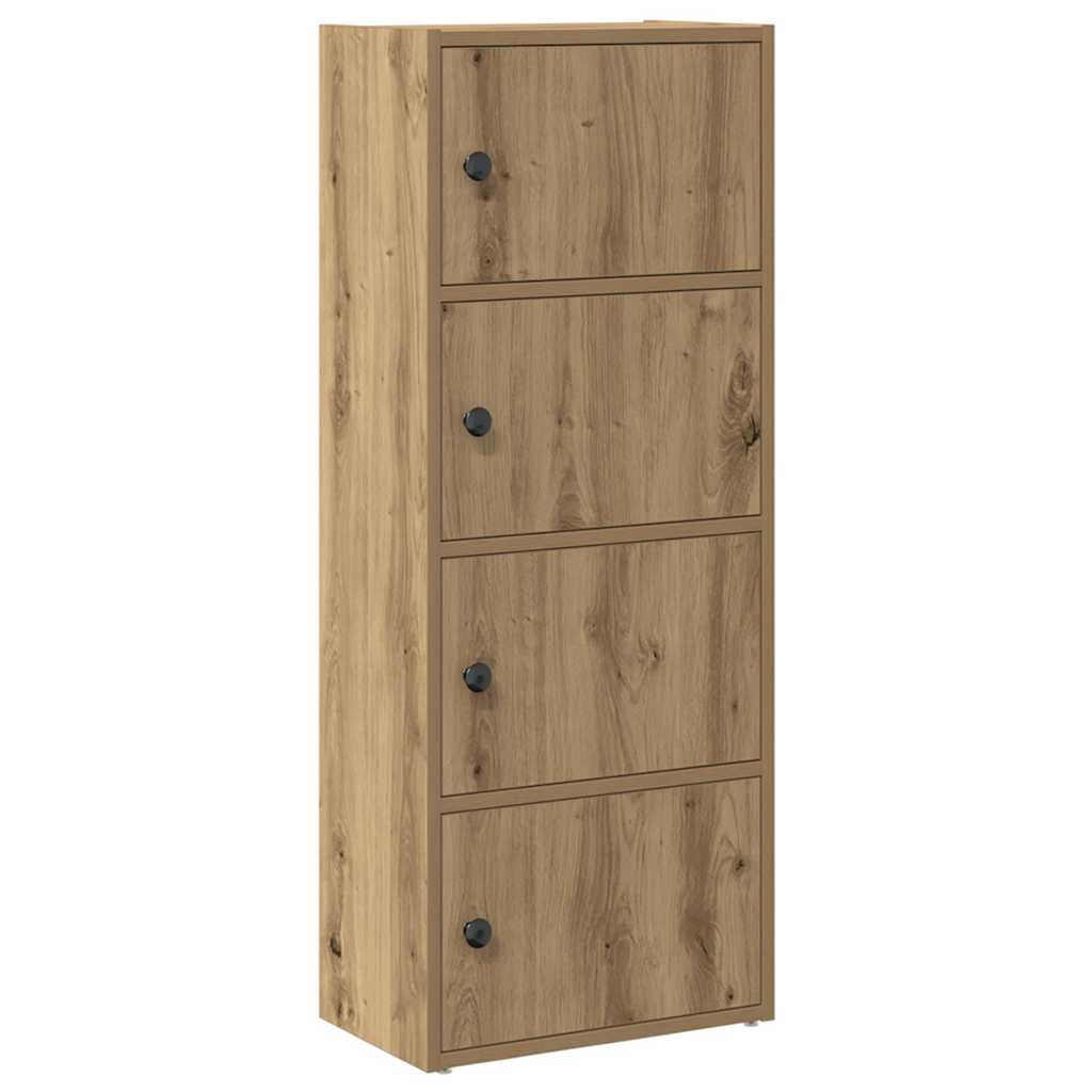 vidaXL Bookcase Artisan Oak 40x24x102 cm Engineered Wood 2