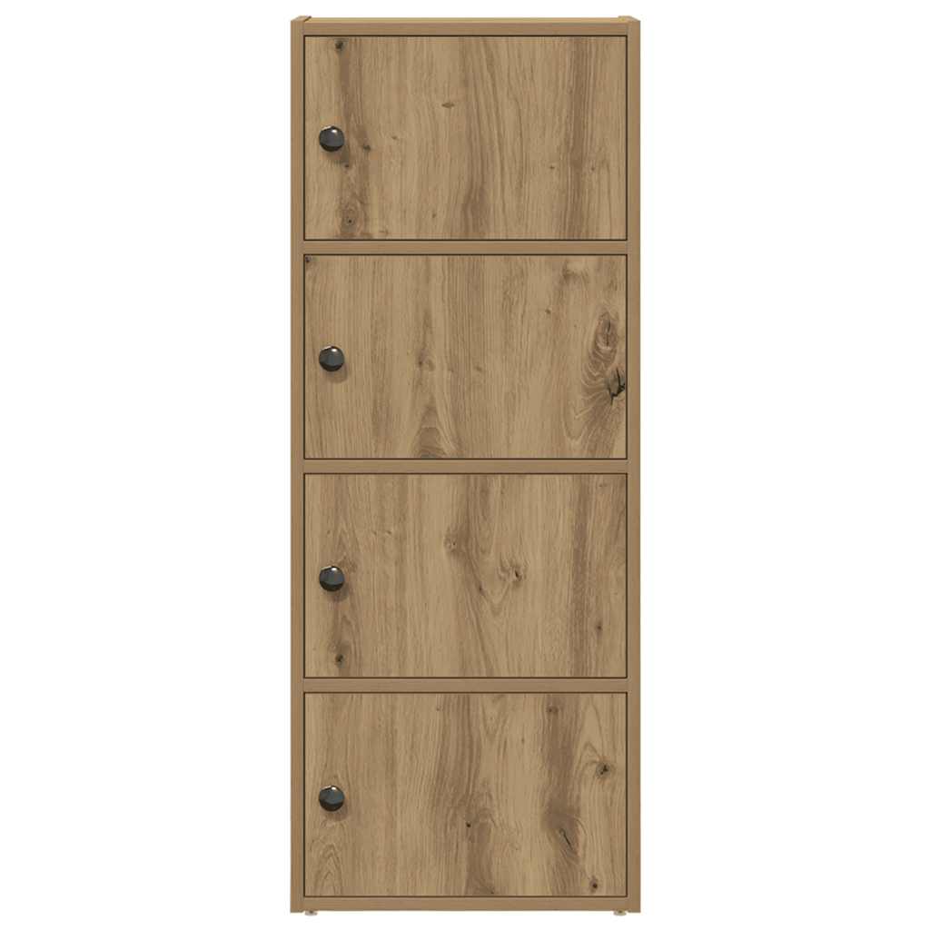 vidaXL Bookcase Artisan Oak 40x24x102 cm Engineered Wood 4