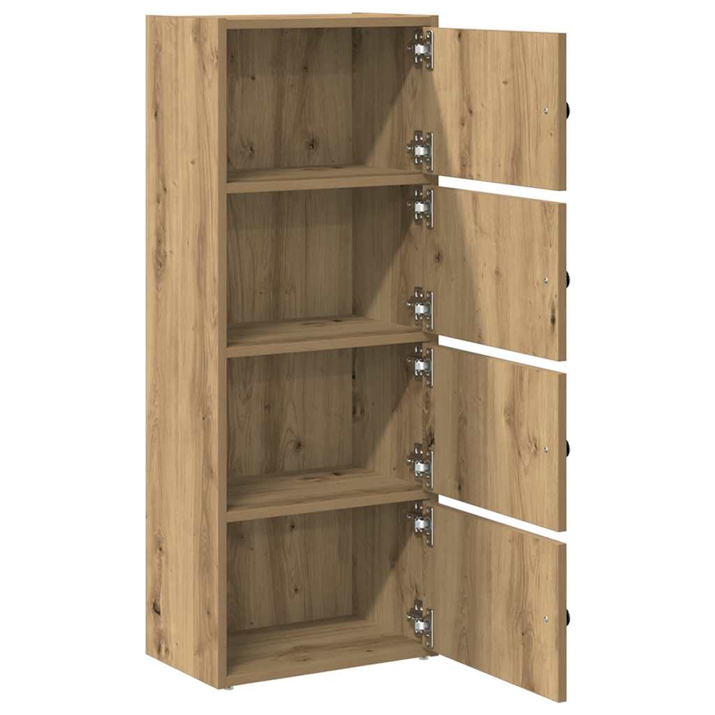 vidaXL Bookcase Artisan Oak 40x24x102 cm Engineered Wood 5