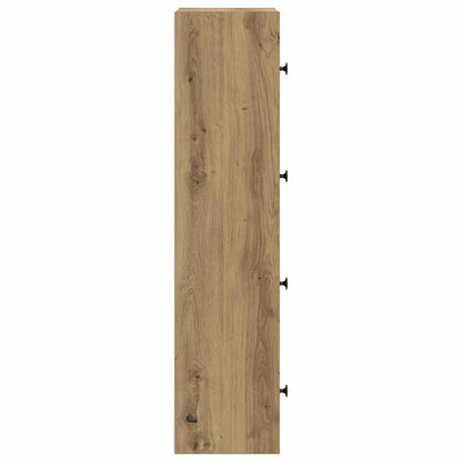 vidaXL Bookcase Artisan Oak 40x24x102 cm Engineered Wood 6