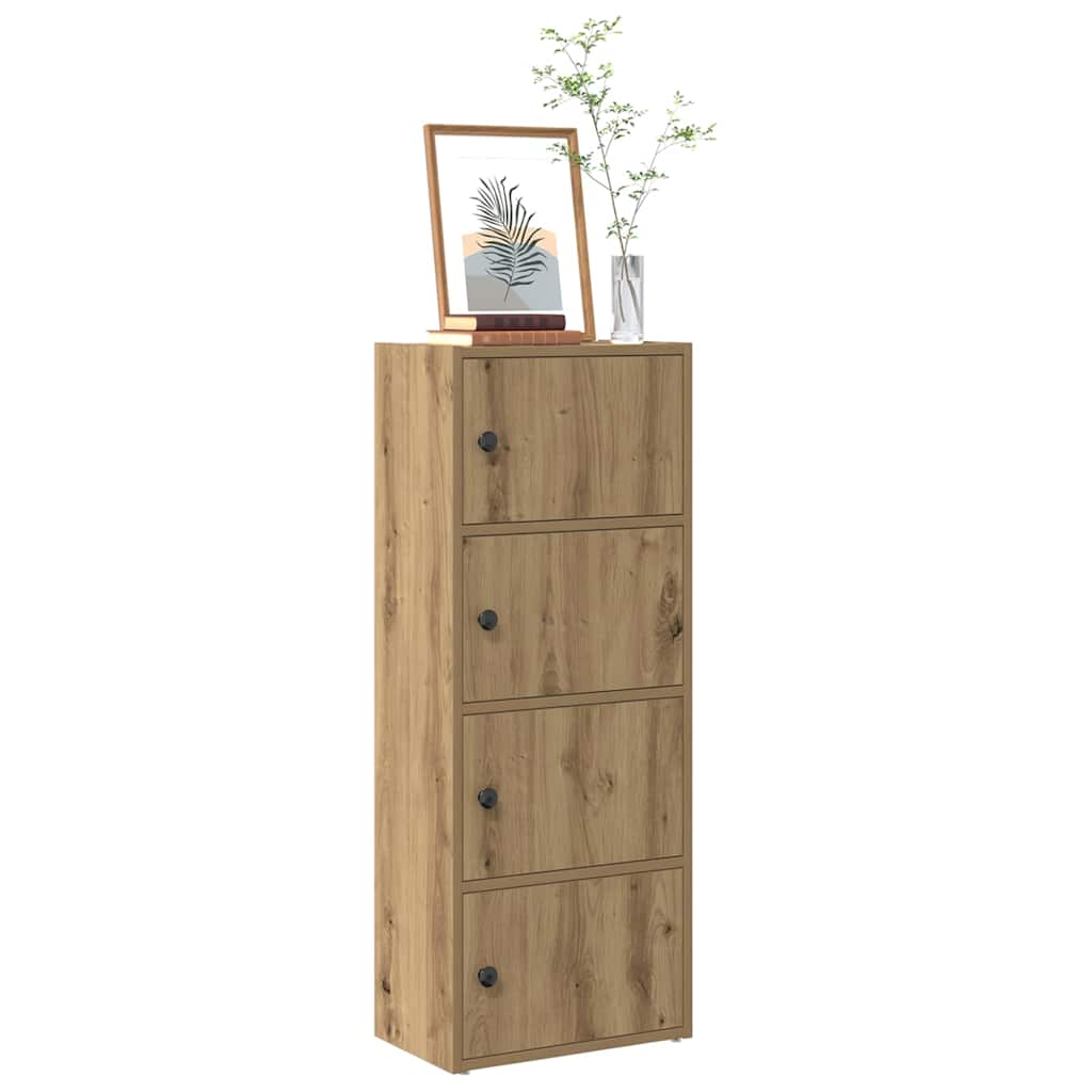 vidaXL Bookcase Artisan Oak 40x24x102 cm Engineered Wood 1