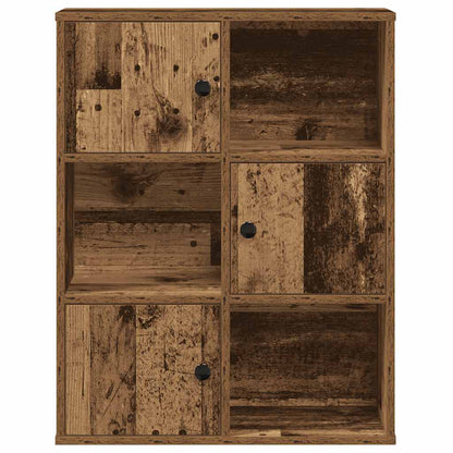 vidaXL Bookcase Old Wood 60x24x76.5 cm Engineered Wood 5