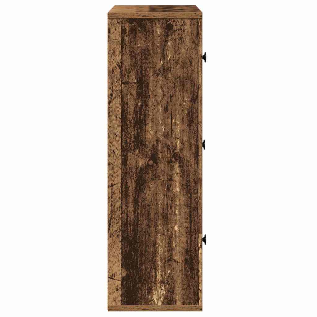 vidaXL Bookcase Old Wood 60x24x76.5 cm Engineered Wood 6