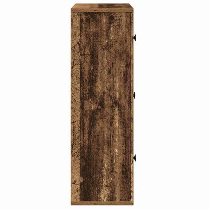 vidaXL Bookcase Old Wood 60x24x76.5 cm Engineered Wood 6