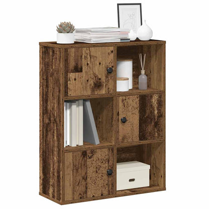 vidaXL Bookcase Old Wood 60x24x76.5 cm Engineered Wood 1