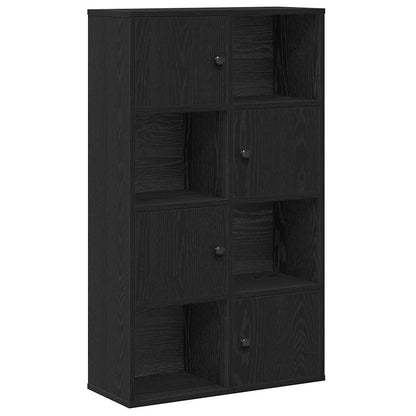 vidaXL Bookcase Black Oak 60x24x101.5 cm Engineered Wood 2