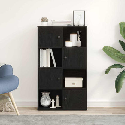 vidaXL Bookcase Black Oak 60x24x101.5 cm Engineered Wood 3