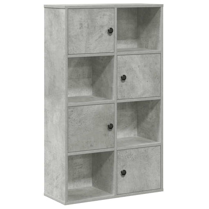 vidaXL Bookcase Concrete Grey 60x24x101.5 cm Engineered Wood 2