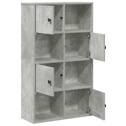 vidaXL Bookcase Concrete Grey 60x24x101.5 cm Engineered Wood 5
