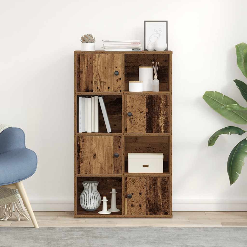 vidaXL Bookcase Old Wood 60x24x101.5 cm Engineered Wood 3