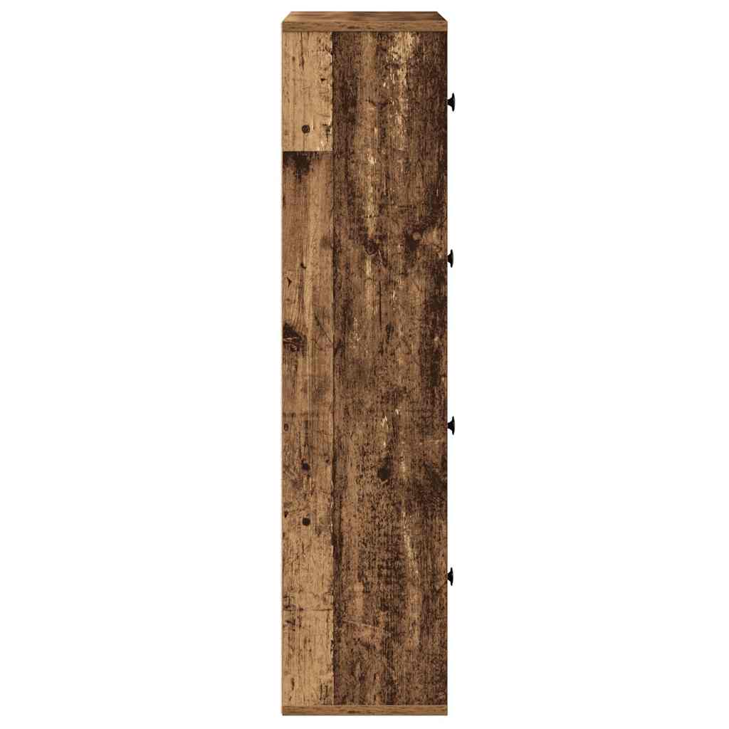 vidaXL Bookcase Old Wood 60x24x101.5 cm Engineered Wood 6