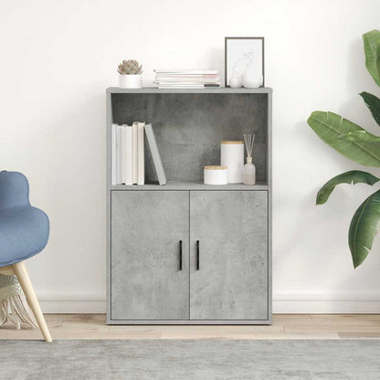vidaXL Bookcase Concrete Grey 60x24x85 cm Engineered Wood 3