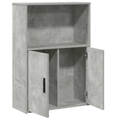 vidaXL Bookcase Concrete Grey 60x24x85 cm Engineered Wood 4