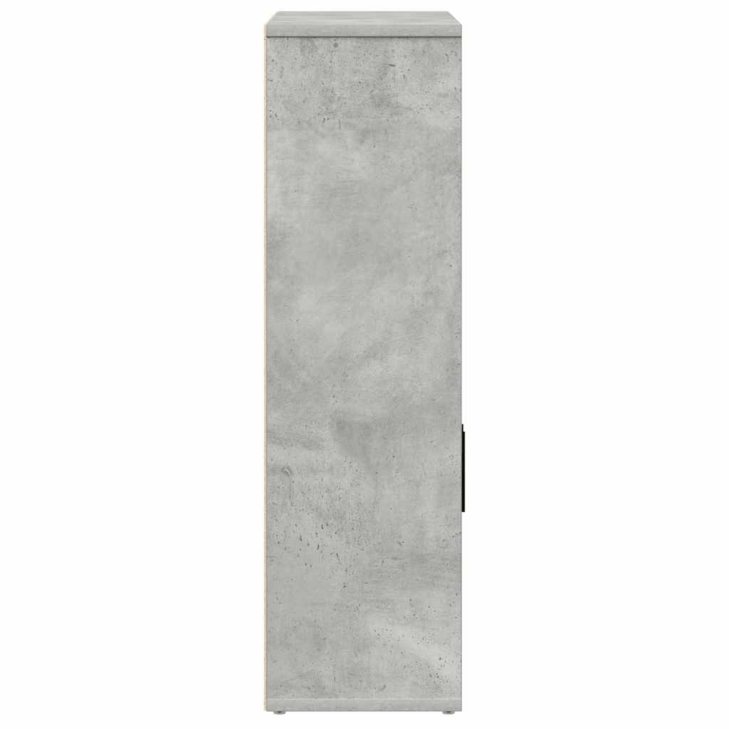 vidaXL Bookcase Concrete Grey 60x24x85 cm Engineered Wood 5