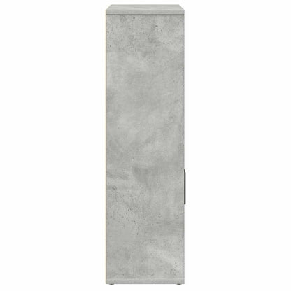 vidaXL Bookcase Concrete Grey 60x24x85 cm Engineered Wood 5