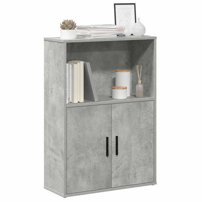 vidaXL Bookcase Concrete Grey 60x24x85 cm Engineered Wood 1