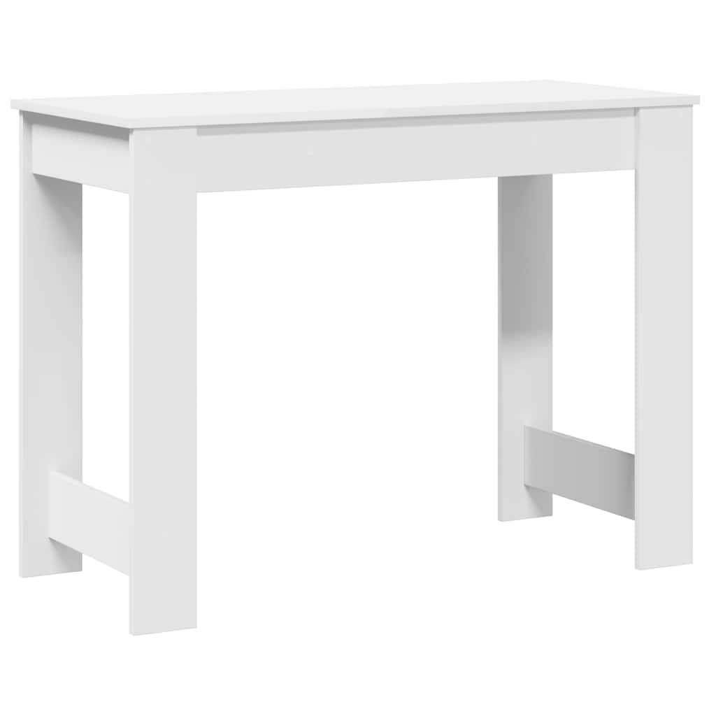 vidaXL Desk White 100x45x75 cm Engineered Wood 6