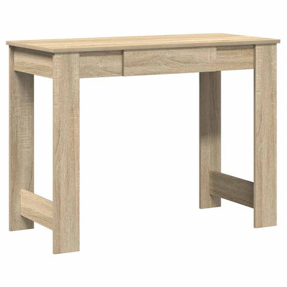 vidaXL Desk Sonoma Oak 100x45x75 cm Engineered Wood 2