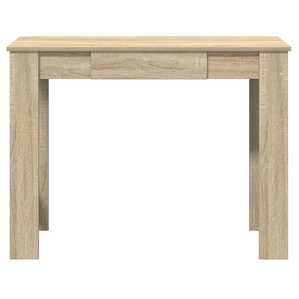 vidaXL Desk Sonoma Oak 100x45x75 cm Engineered Wood 4