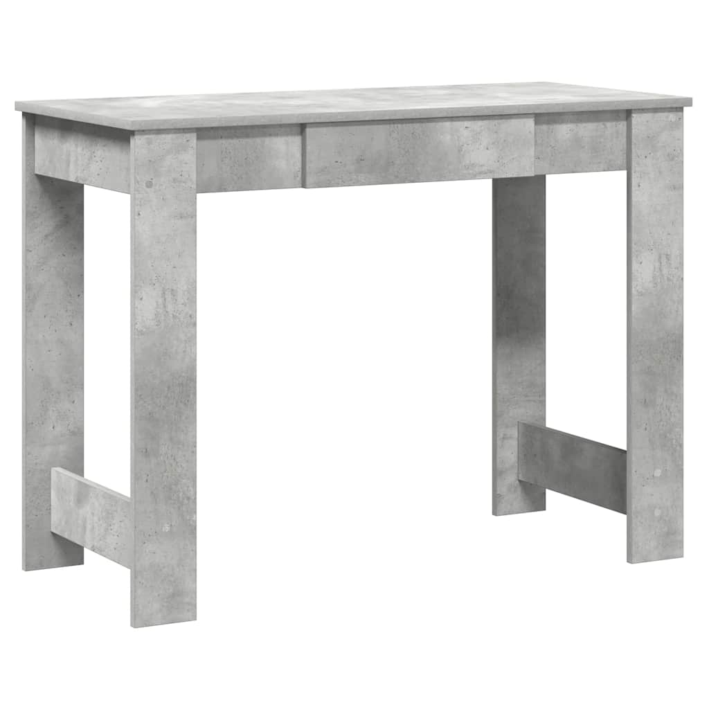 vidaXL Desk Concrete Grey 100x45x75 cm Engineered Wood 2