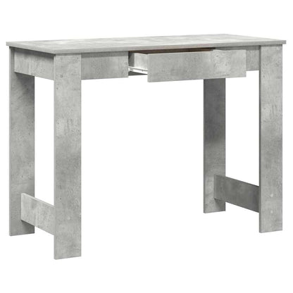 vidaXL Desk Concrete Grey 100x45x75 cm Engineered Wood 5