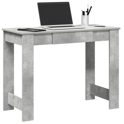 vidaXL Desk Concrete Grey 100x45x75 cm Engineered Wood 1