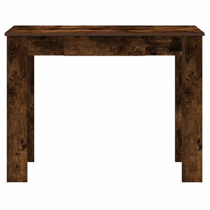 vidaXL Desk Smoked Oak 100x45x75 cm Engineered Wood 4