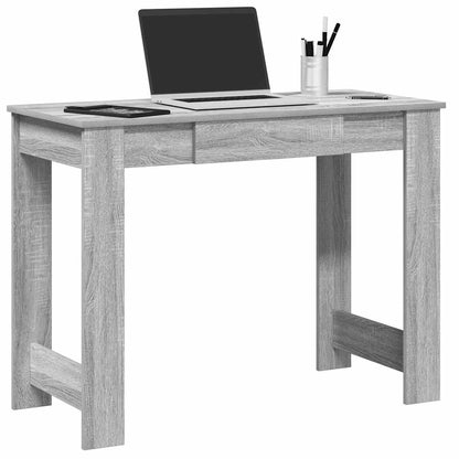 vidaXL Desk Grey Sonoma 100x45x75 cm Engineered Wood 1