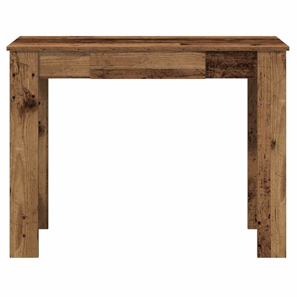 vidaXL Desk Old Wood 100x45x75 cm Engineered Wood 4