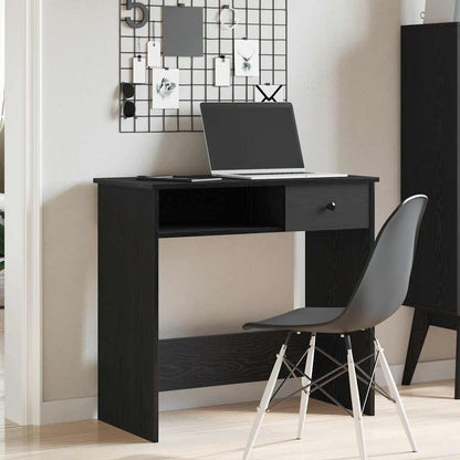 vidaXL Desk Black 80x40x75 cm Engineered Wood 3