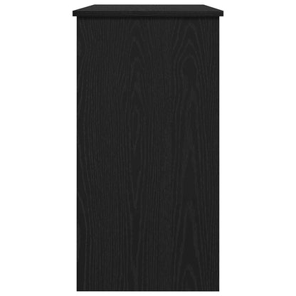 vidaXL Desk Black 80x40x75 cm Engineered Wood 6