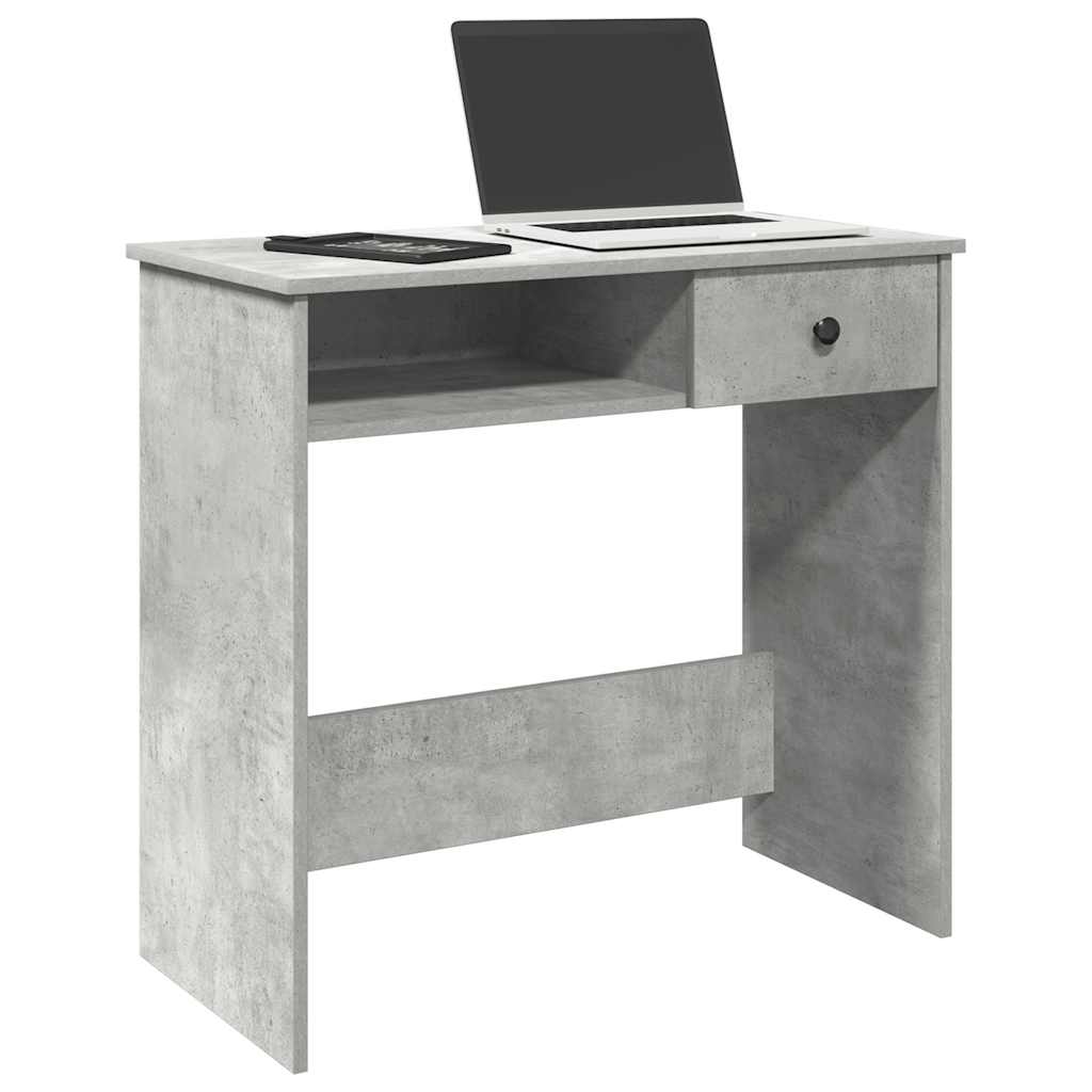vidaXL Desk Concrete Grey 80x40x75 cm Engineered Wood 1