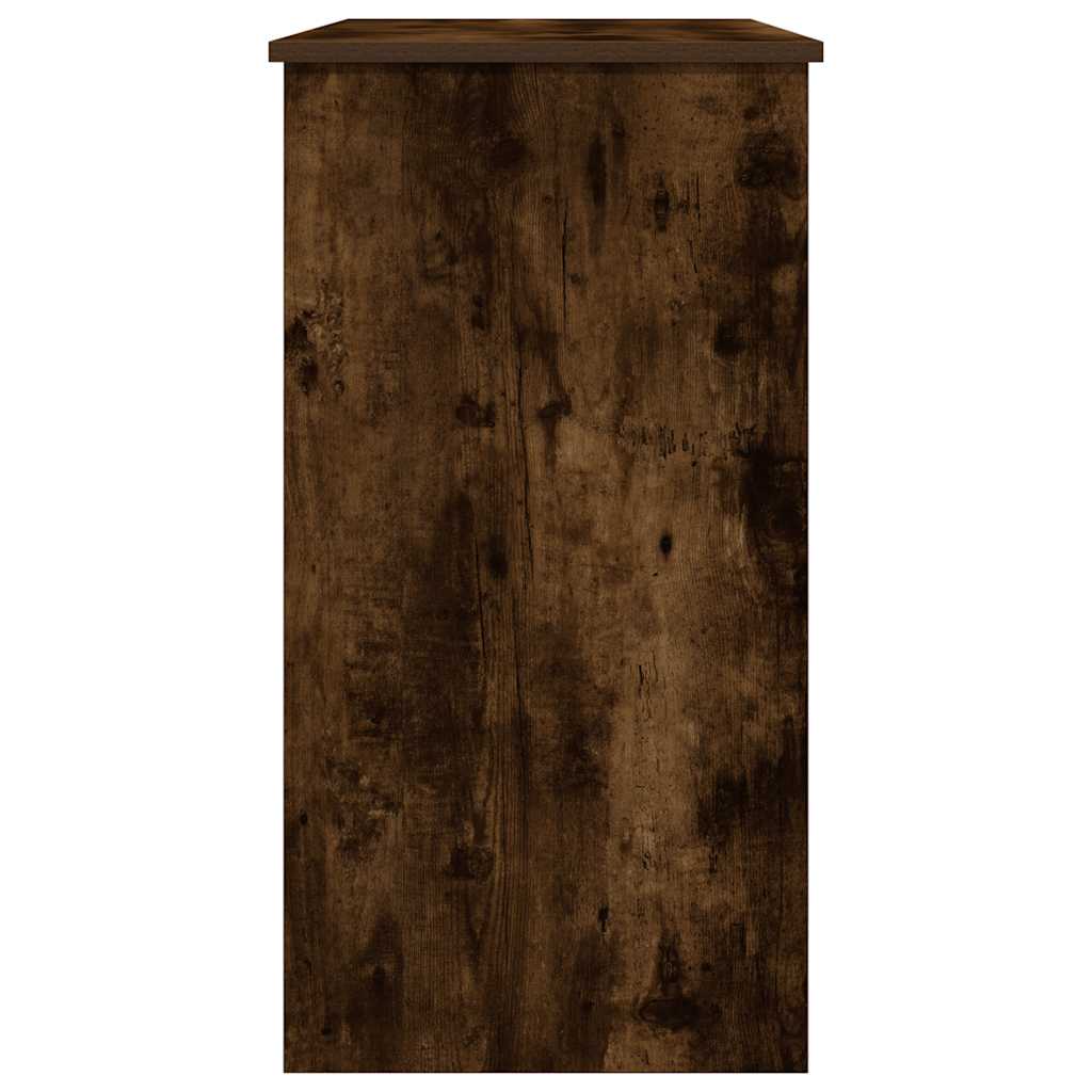 vidaXL Desk Smoked Oak 80x40x75 cm Engineered Wood 6