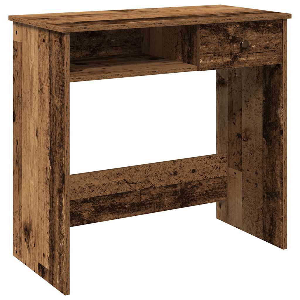 vidaXL Desk Old Wood 80x40x75 cm Engineered Wood 2
