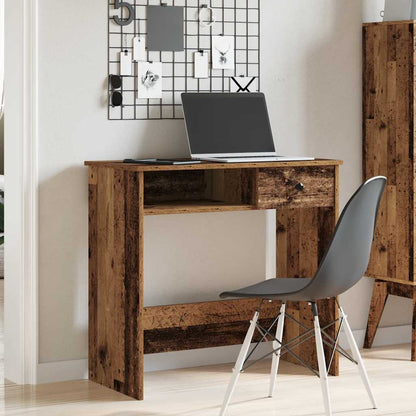 vidaXL Desk Old Wood 80x40x75 cm Engineered Wood 3