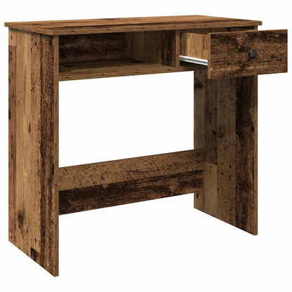 vidaXL Desk Old Wood 80x40x75 cm Engineered Wood 5