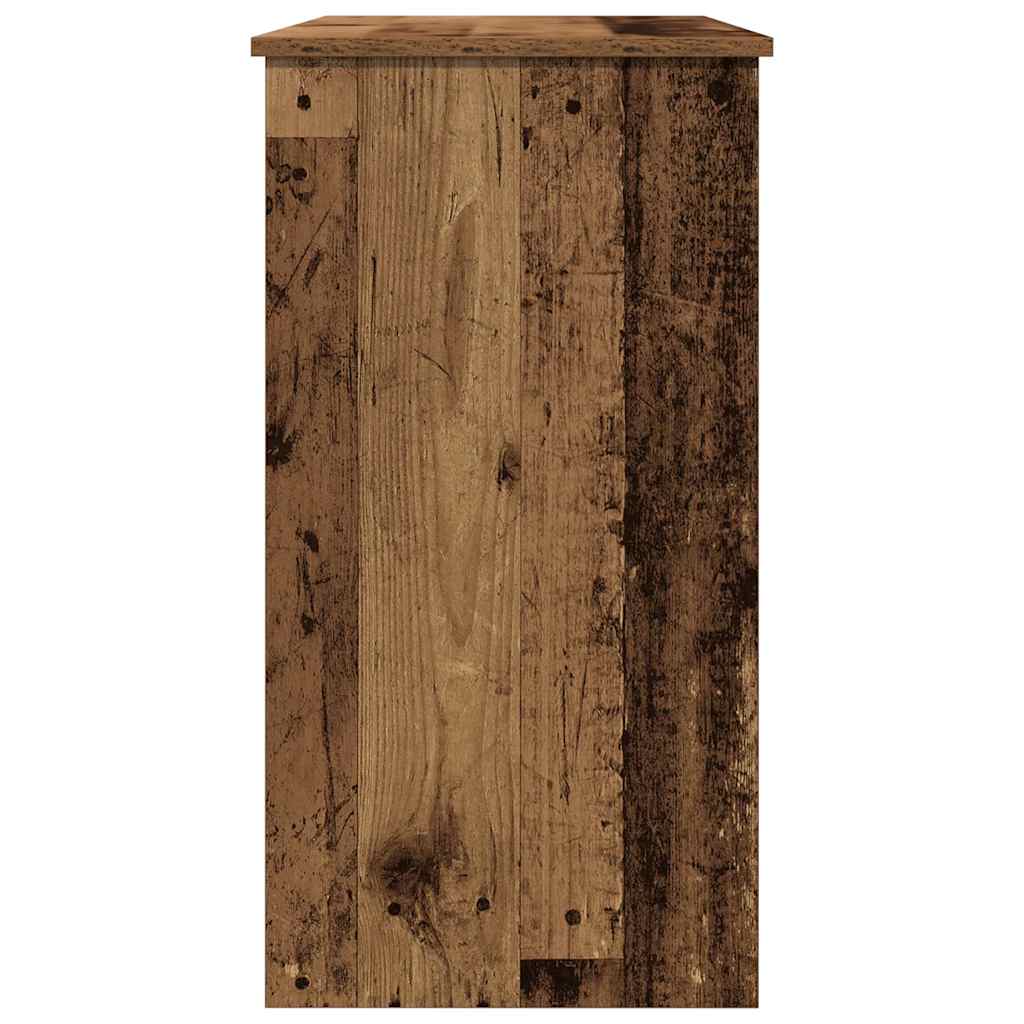 vidaXL Desk Old Wood 80x40x75 cm Engineered Wood 6