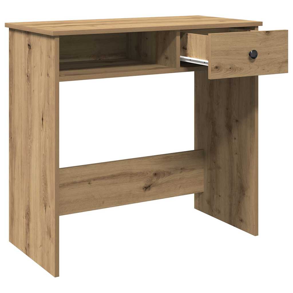 vidaXL Desk Artisan Oak 80x40x75 cm Engineered Wood 5