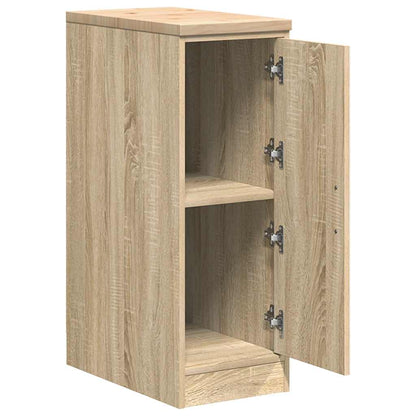 vidaXL Garage Storage Cabinet Sonoma Oak 30x51x85 cm Solid Wood Pine 5