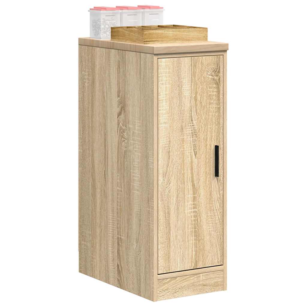 vidaXL Garage Storage Cabinet Sonoma Oak 30x51x85 cm Solid Wood Pine 1