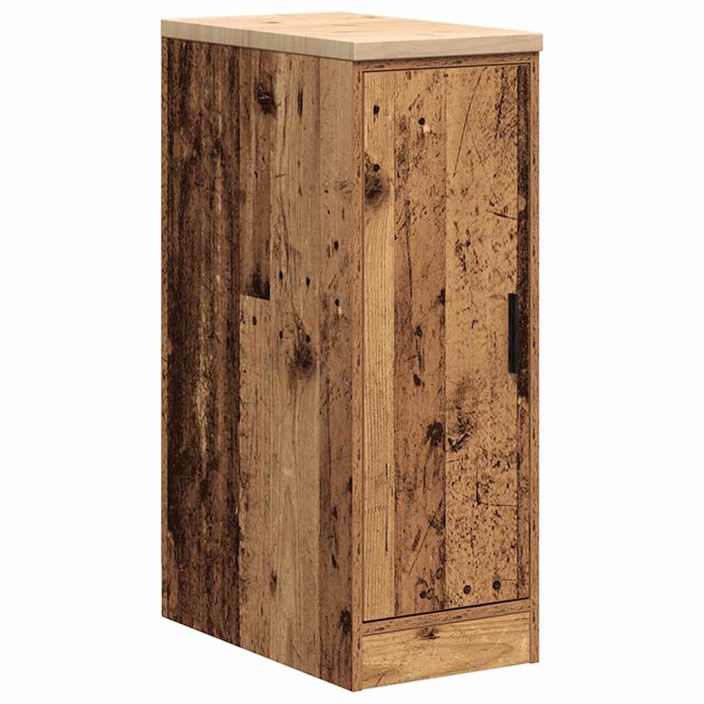 vidaXL Garage Storage Cabinet Old Wood 30x51x85 cm Solid Wood Pine 2
