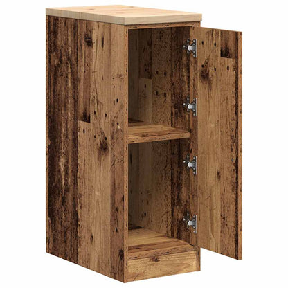 vidaXL Garage Storage Cabinet Old Wood 30x51x85 cm Solid Wood Pine 5