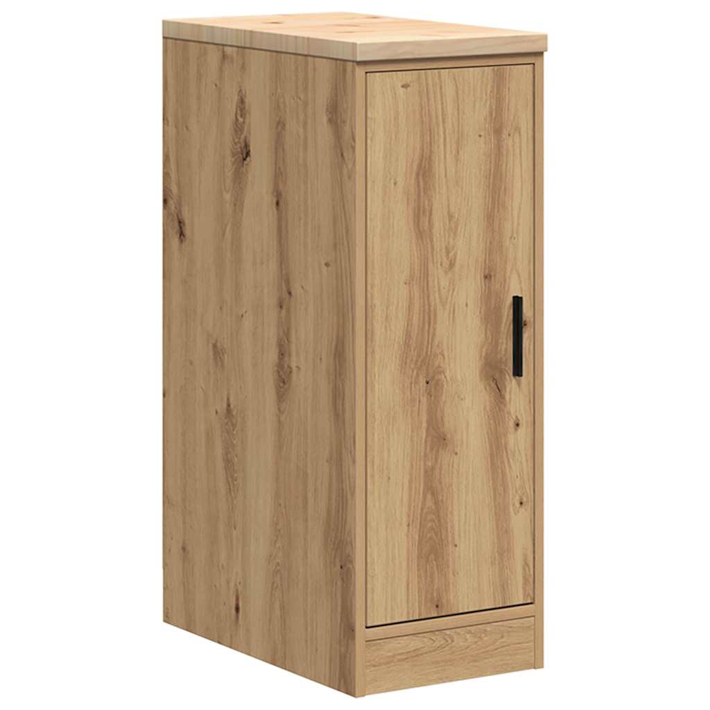 vidaXL Garage Storage Cabinet Artisan Oak 30x51x85 cm Solid Wood Pine 2
