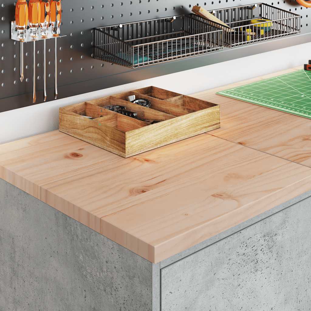 vidaXL Garage Storage Cabinet Concrete Grey 40x51x85 cm Solid Wood Pine 3