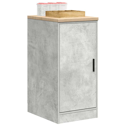 vidaXL Garage Storage Cabinet Concrete Grey 40x51x85 cm Solid Wood Pine 4